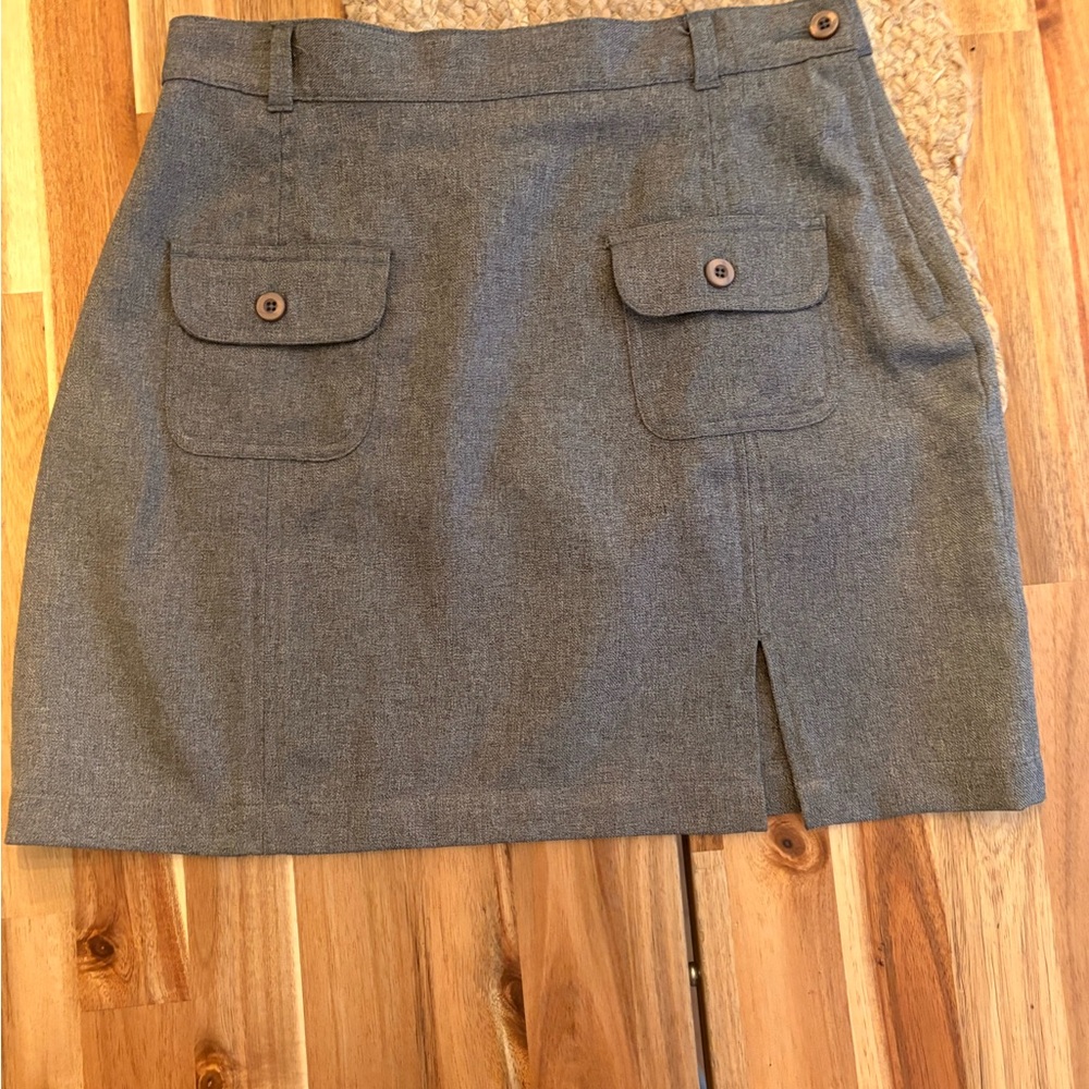 Xhilaration Charcoal Mini Skirt with Pockets